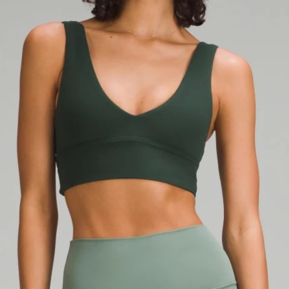 Lululemon Align V-Neck Sports Bra Green Size 2